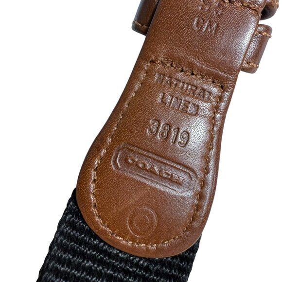 Coach Leather & Canvas Belt – Style #3819 – Size 38 (Fits Approx. 32–36”) – EUC main image 6
